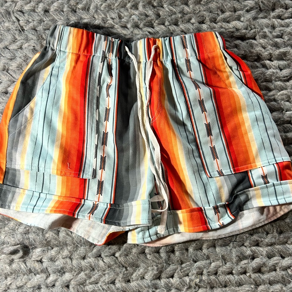 Colorful Striped Women's Shorts